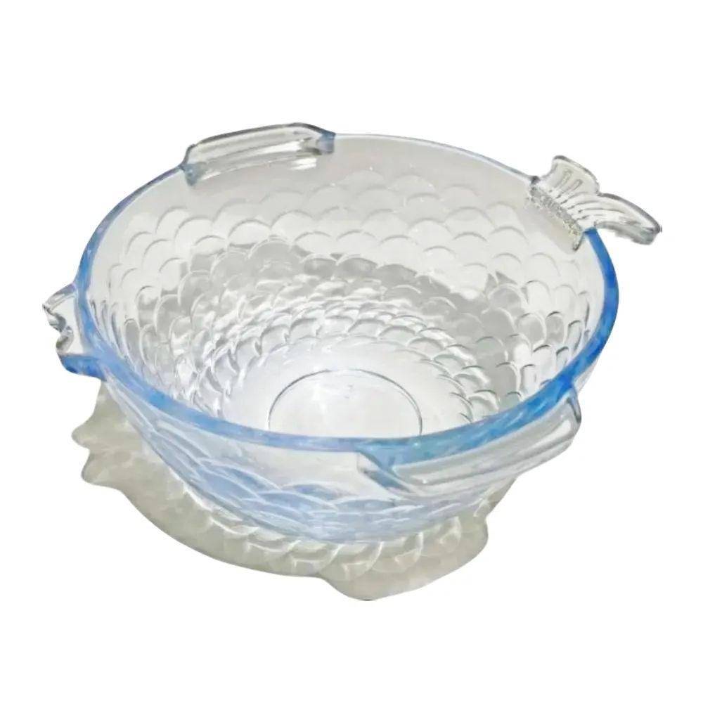 Mangkok Saji / Wadah saji kaca Set motif cantik volume 500ml