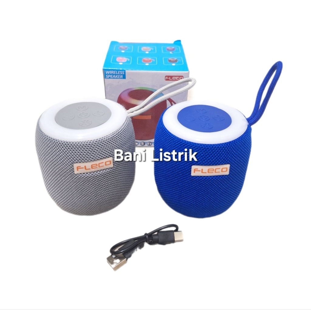 Speaker Bluetooth Portable Fleco FM Radio 1914