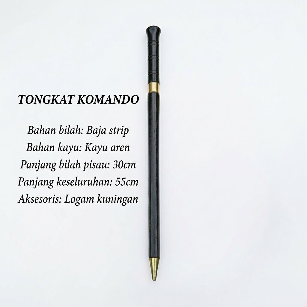Tongkat komando isi pisau murah