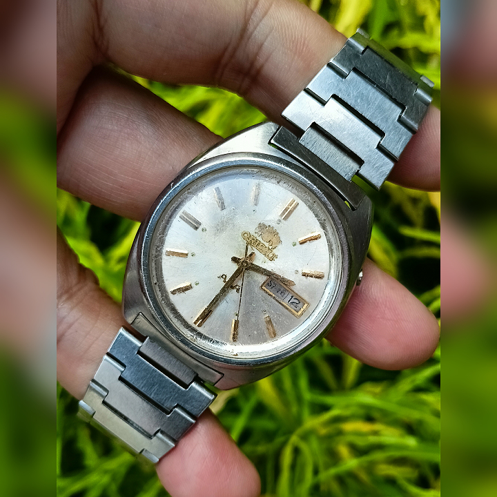 ORIENT 3 STAR LH L469640S-7ACT SILVER Original Second | Jam Tangan Vintage Pria