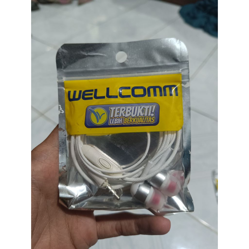 headset wellcomm earphone wellcomm suara joss