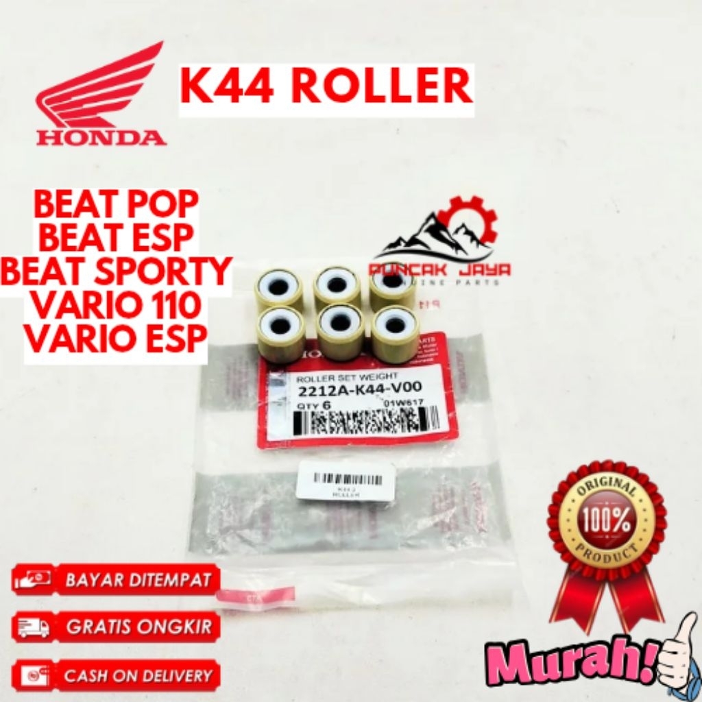 ROLLER ORIGINAL HONDA KODE K44, ROLLER BEAT POP, ROLLER BEAT ESP, ROLLER BEAT SPORTY, ROLLER VARIO 1