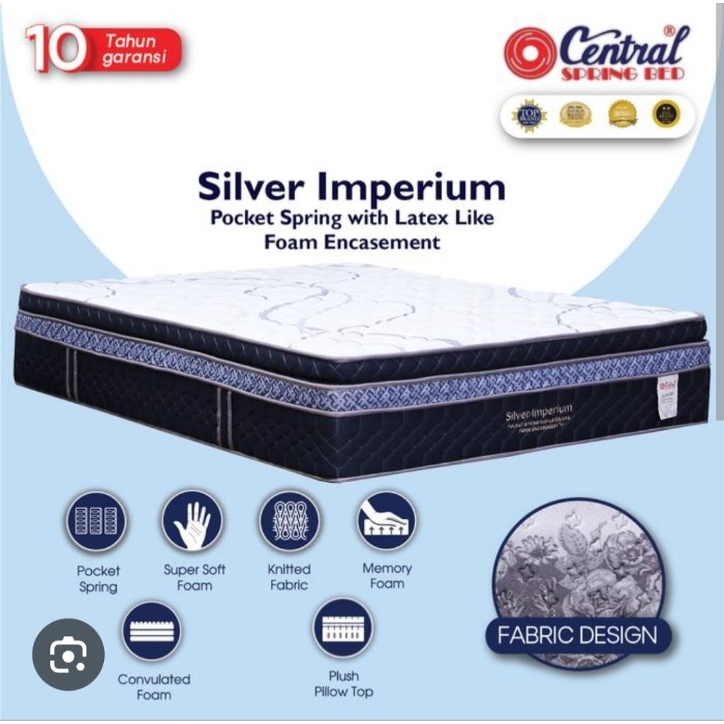 springbed CENTRAL SILVER IMPERIUM
