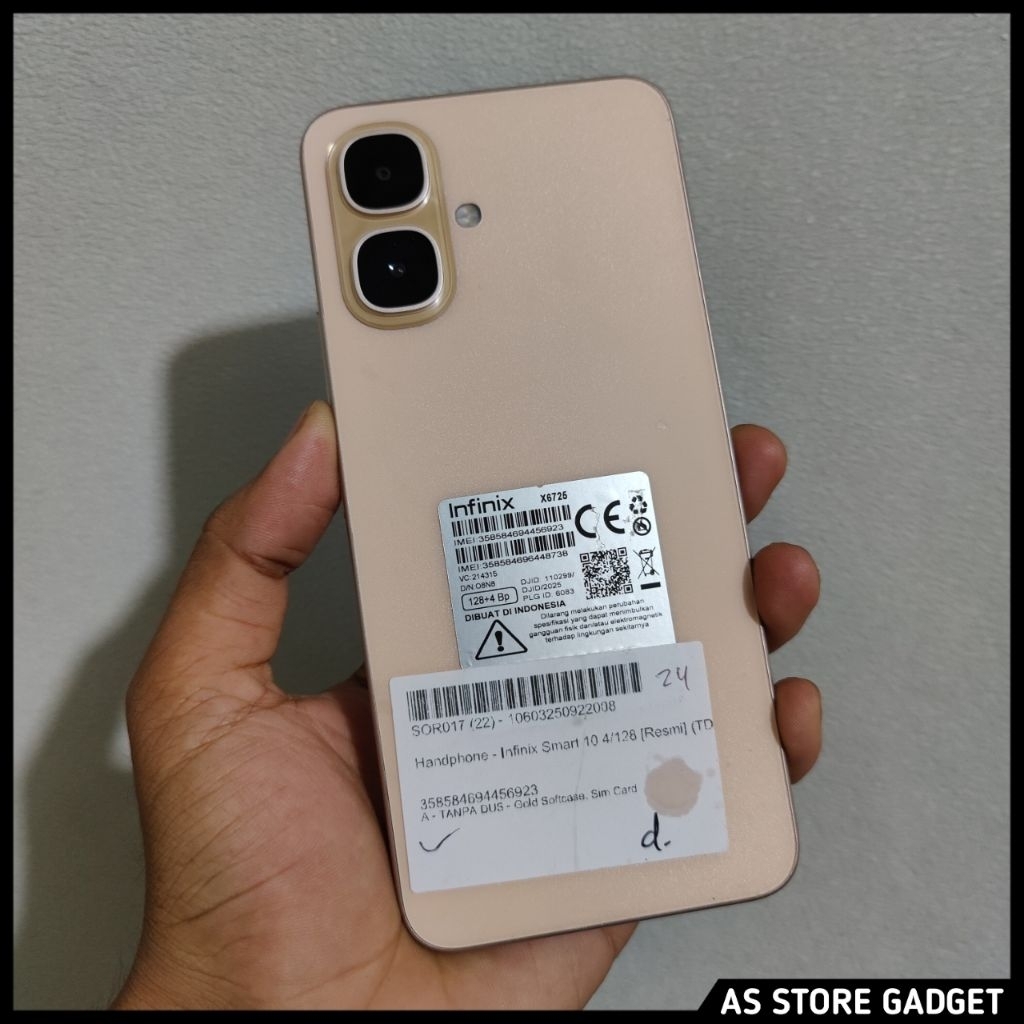 Infinix Smart 10 4/128 Second Handphone