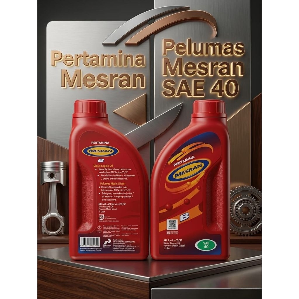 OLI OIL PERTAMINA MESRAN B 1LITER OLI MOTOR