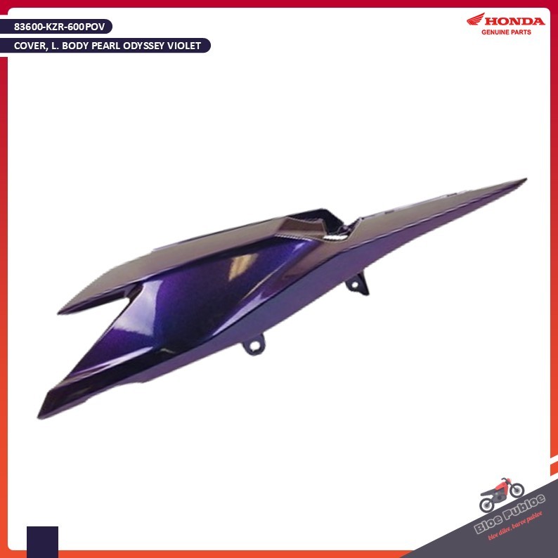 Cover Body Kiri Violet Honda Vario 125 PGM-FI - 83600KZR600POV - COVER, L. BODY PEARL ODYSSEY VIOLET