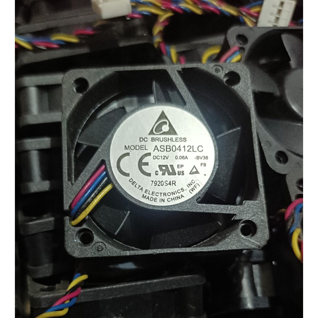 KIPAS FAN DC 4X4 12V 0.06A 4PIN TEBAL 1.2CM MEREK DELTA