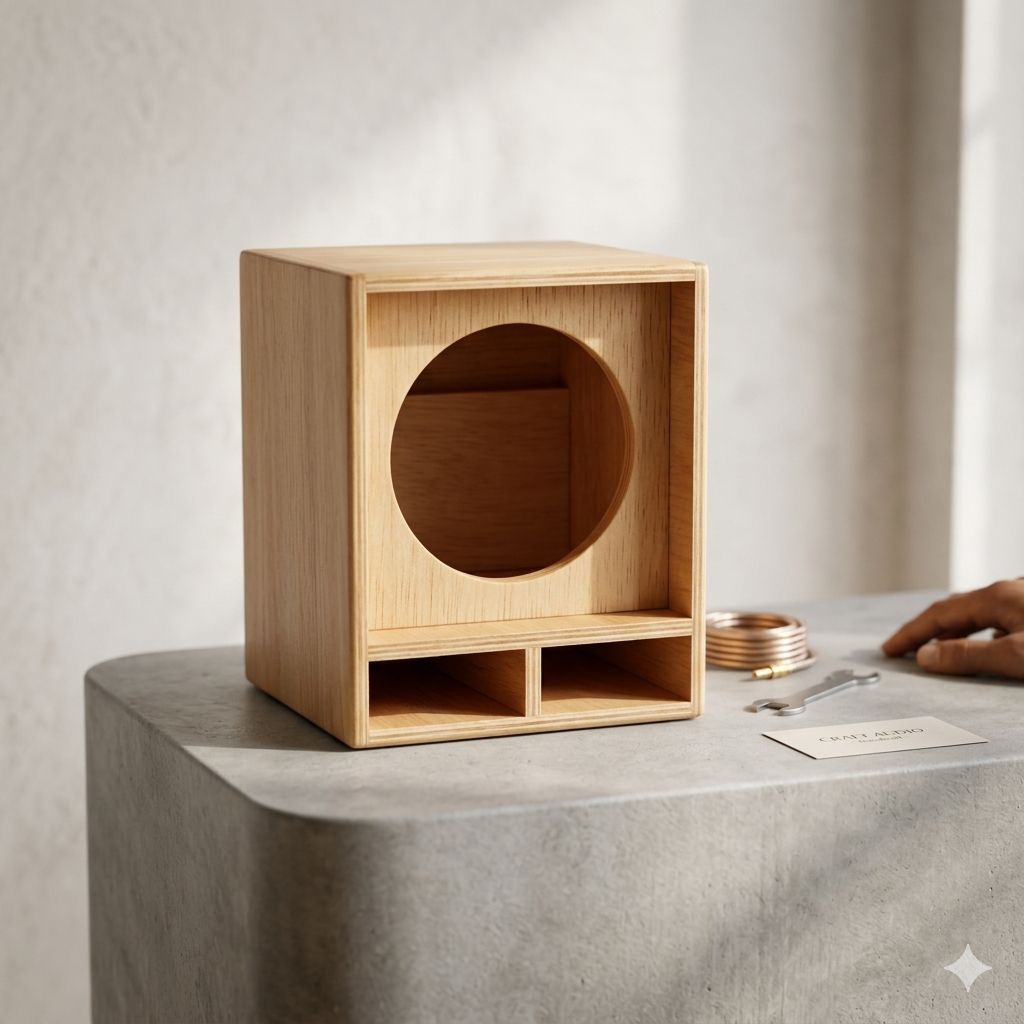 Box miniatur miniscoop speaker 3inch bahan 5mm cukup tebal