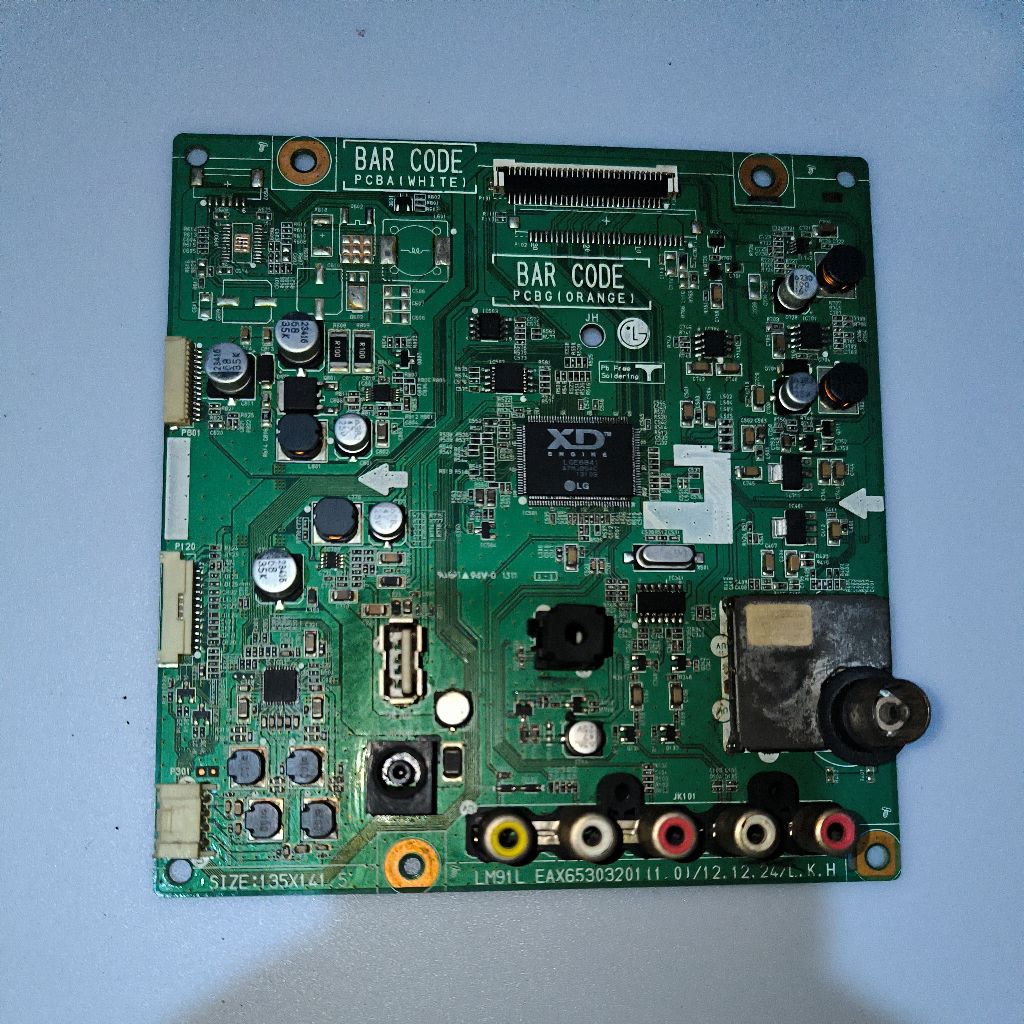 mainboard tv LG 22LN4050 Original copotan layar rusak