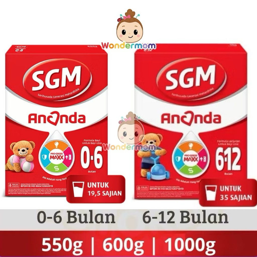 SGM ANANDA 0-6 BULAN 1000 Gr / SGM ANANDA 6-12 BULAN 1000 Gr