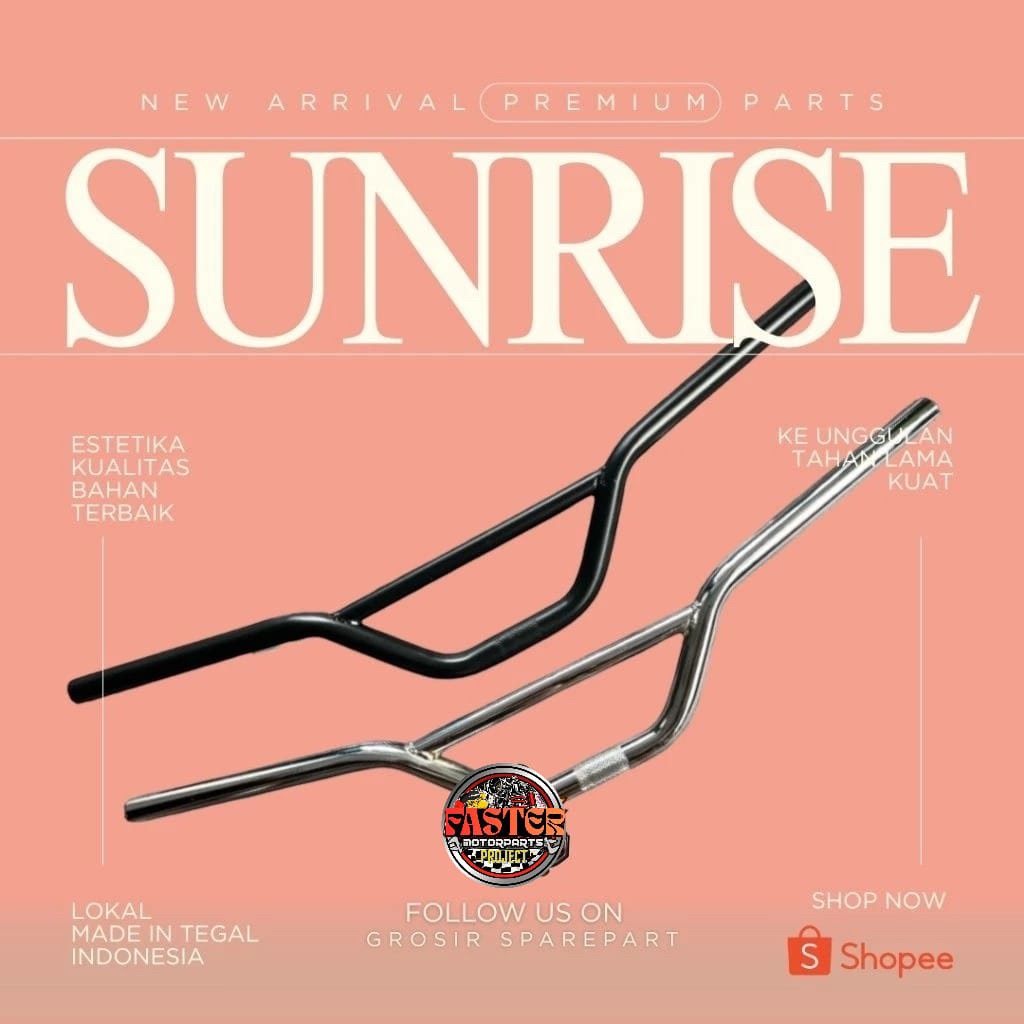 Stang Handlebar Sepeda Sunrise BAR MTB MINIVELO Commuter bike Murah
