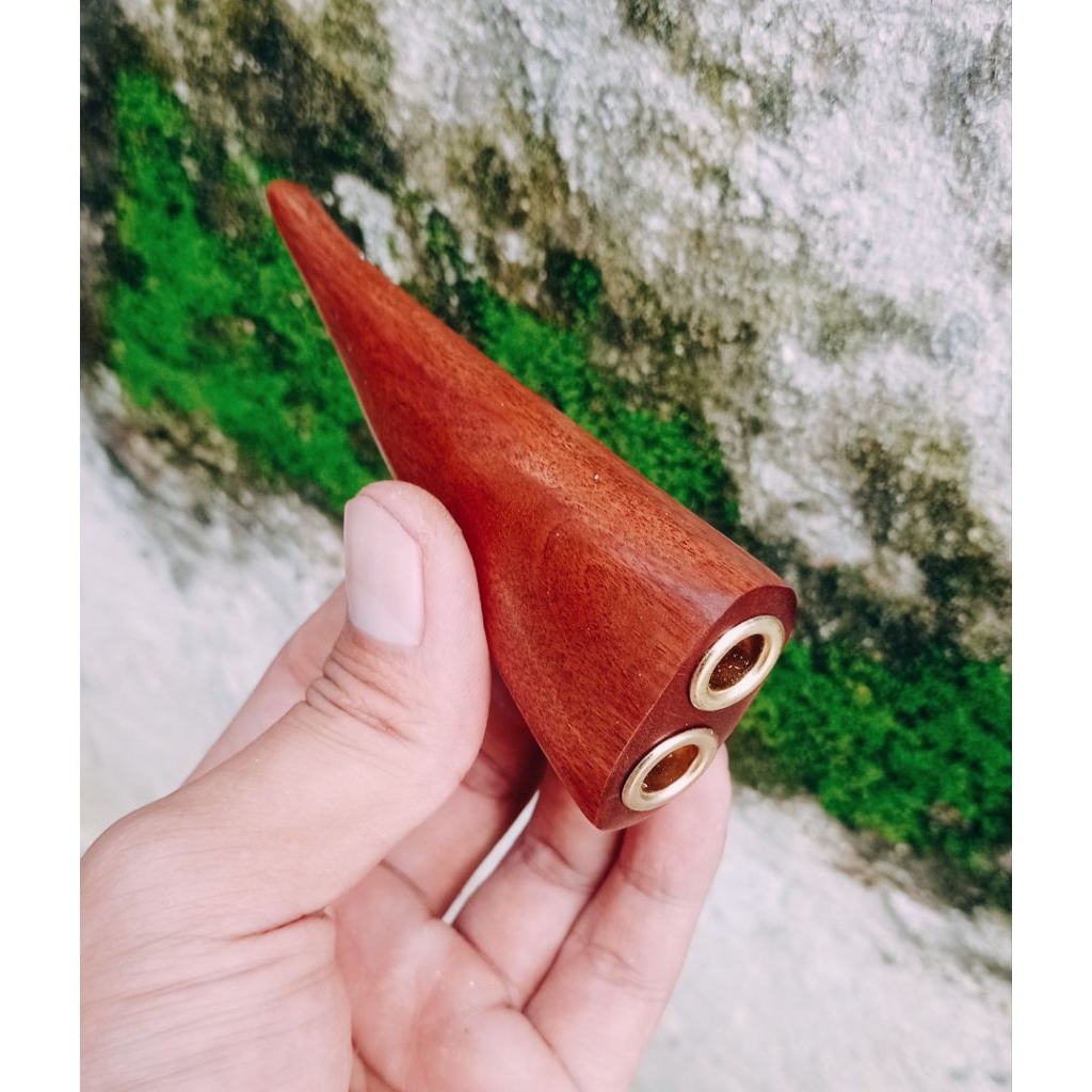 Once pipa kayu stigi (2 lubang)