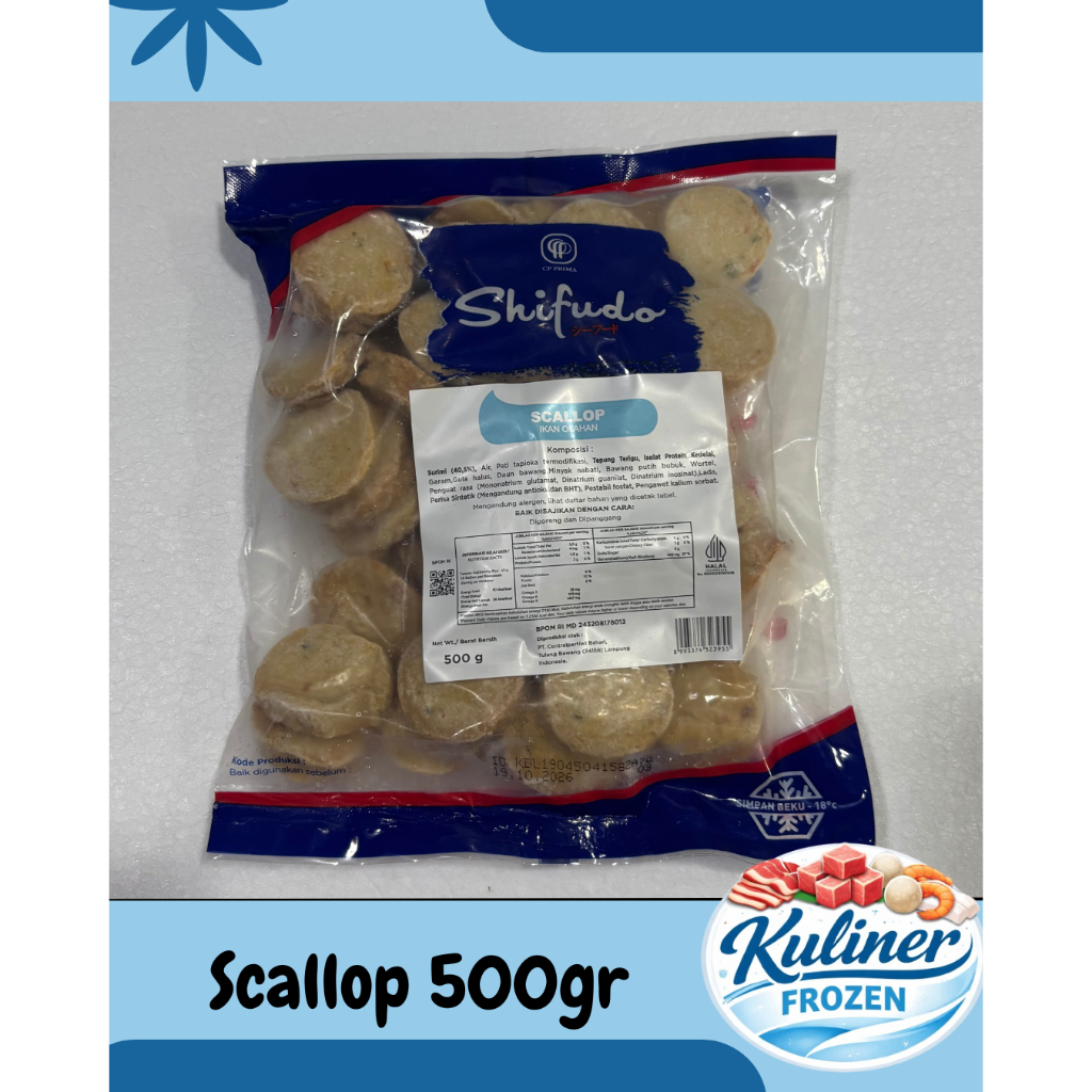 Shifudo Scallop 500gr - Halal Frozen Food