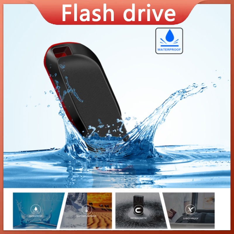Flash drive portabel, desain tahan air, flash drive mini 64GB, 32GB, 16GB, 8GB, 4GB, kompatibel deng