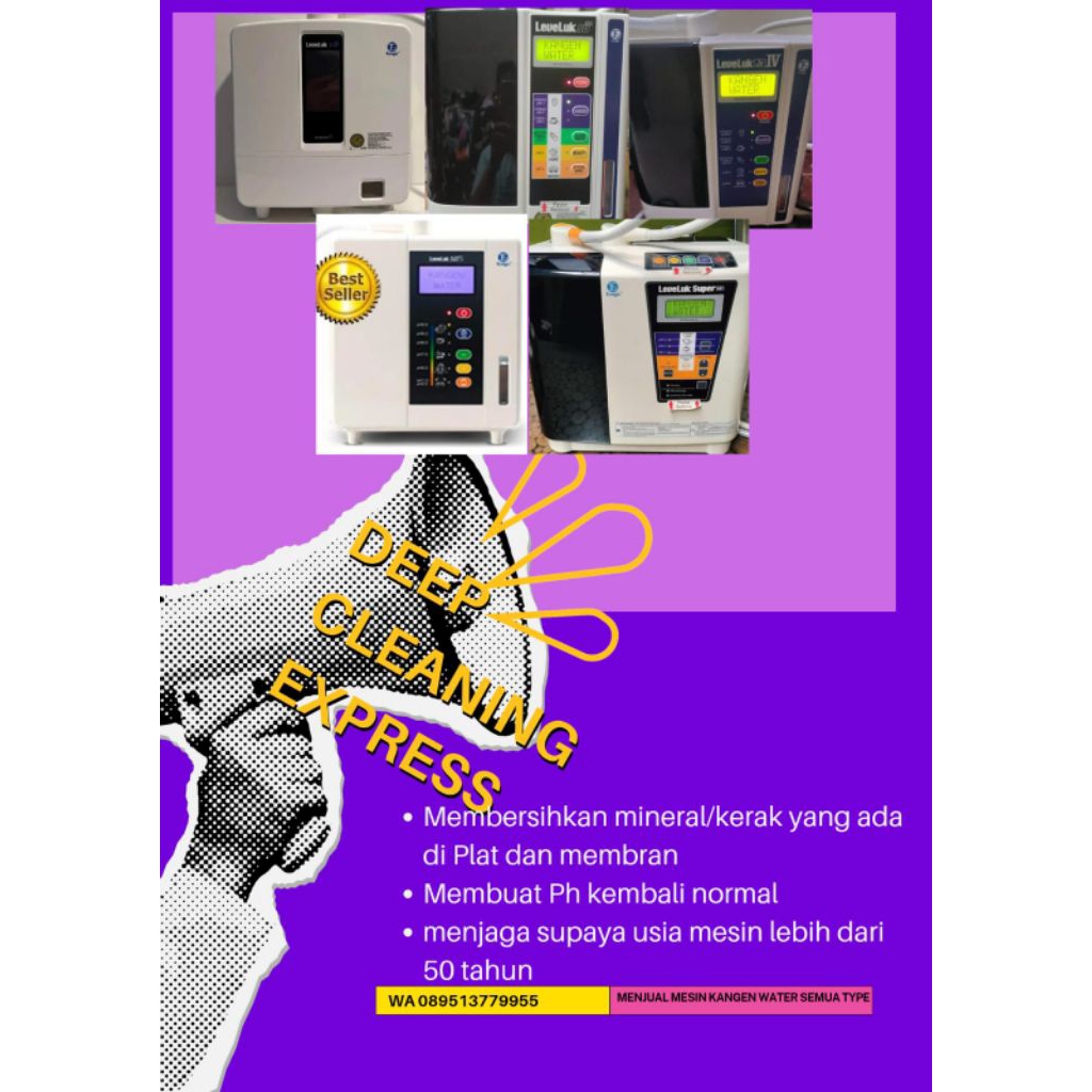 deep cleaning mesin kangen water