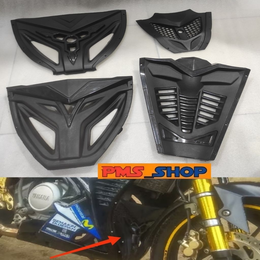 TUTUP MESIN VGRILL UNTUK SAYAP HALF FAIRING VIXION NEW CB NEW CB OLD VERZA COVER TUTUP MESIN KHUSUS 