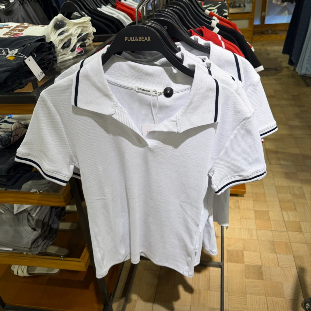 kaos polo pull&bear cewek new arrival