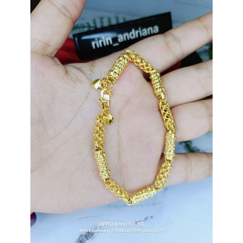 gelang bambu love 1 dan 2 suku sepuh emas
