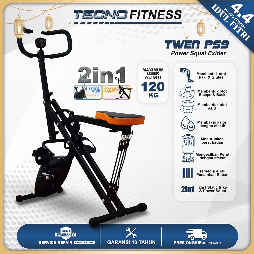 TWEN PS8 PS9 Power Squat Rider - Power Squat Sports Equipment - Power Home Squat