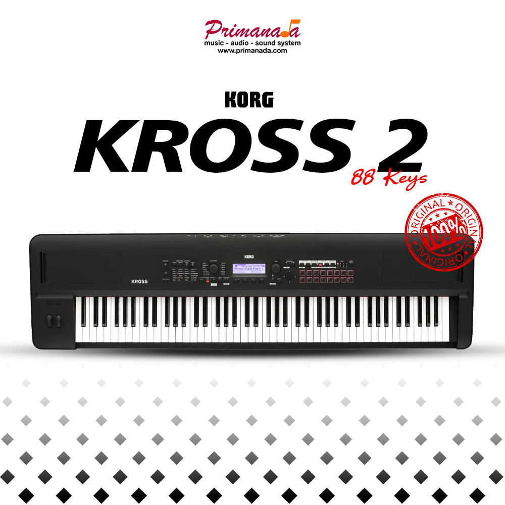 Korg Kross 2 88 Keys Synthesizer Keyboard Portable Piano Suara Semi Workstation