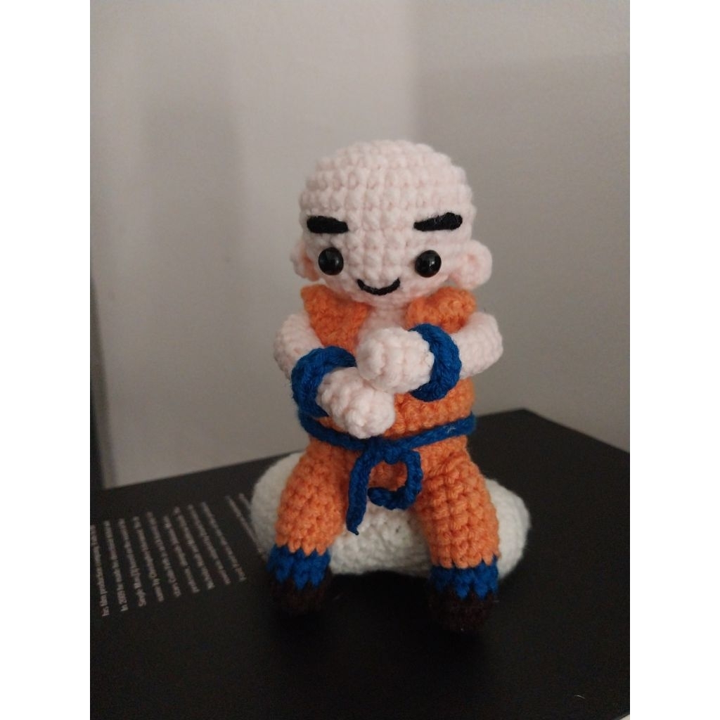 crochet Krillin DRAGON BALL| crochet doll Krillin| boneka rajut krillin Dragon Ball