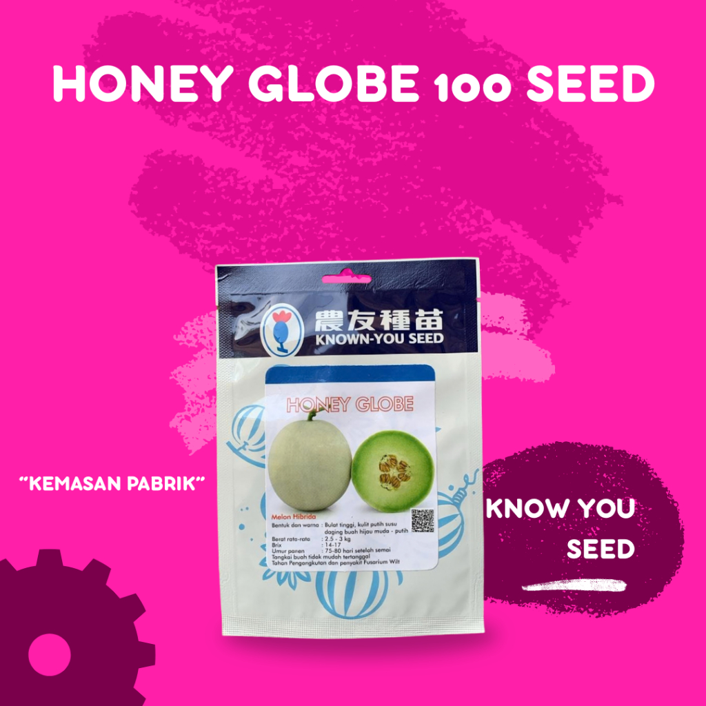HONEY GLOBE 100 SEED Benih Melon Known you seed