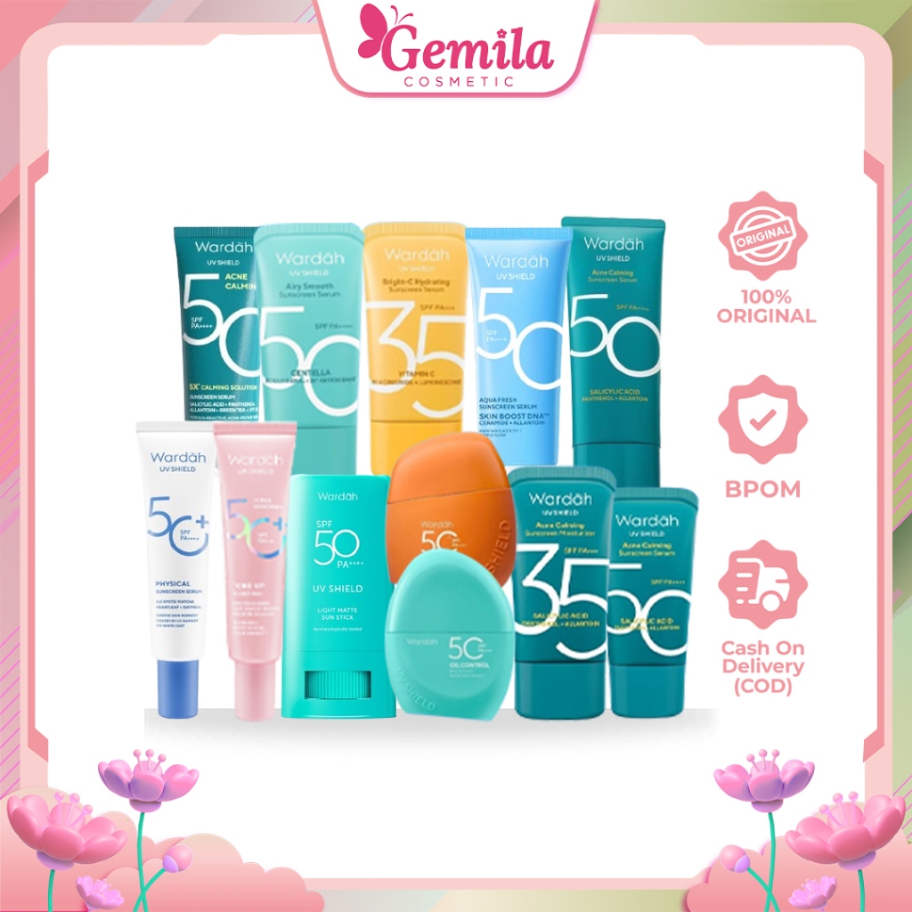 WARDAH UV Shield Sunscreen All Series - Perlindungan Sinar Matahari - Sunblock Wajah