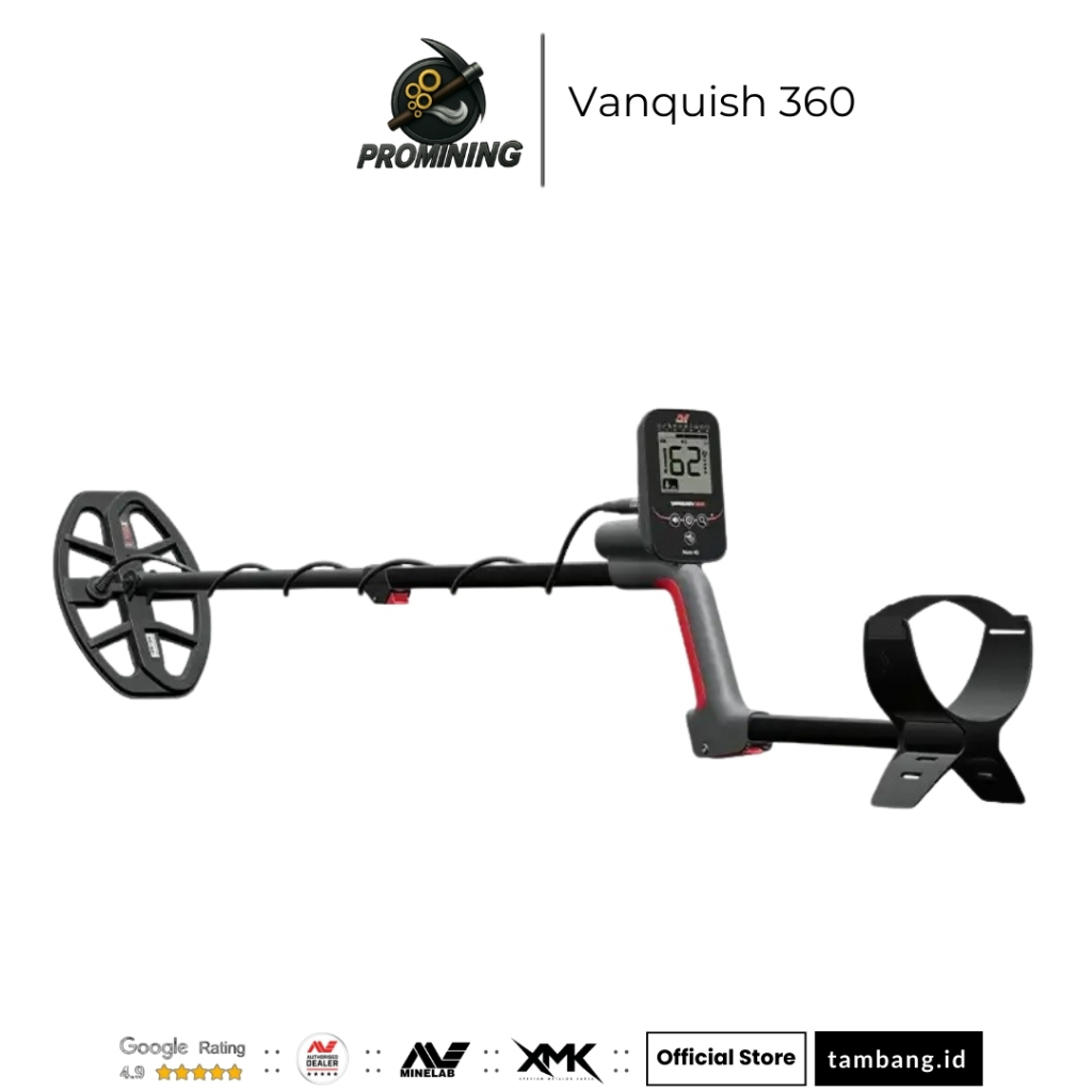 Minelab Vanquish 360 Detektor Logam dan Waterproof