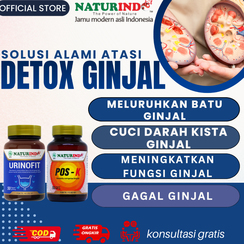 URINOFIT DETOX GINJAL HERBAL Obat Pembersih Ginjal Urinofit Naturindo