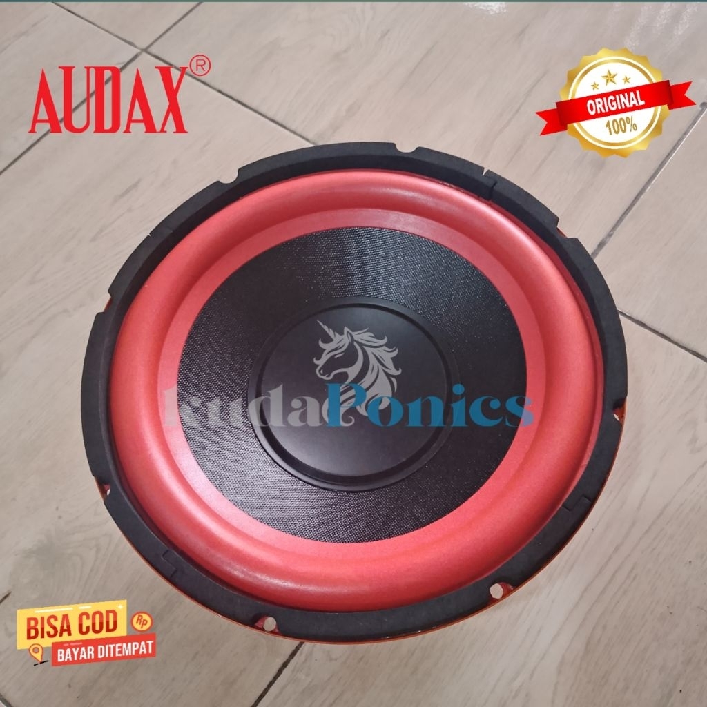 Speaker Audax Pasif 10 inch 4 ohm 100 watt JD 10 - 38 SW Jordan Subwoofer Double Coil