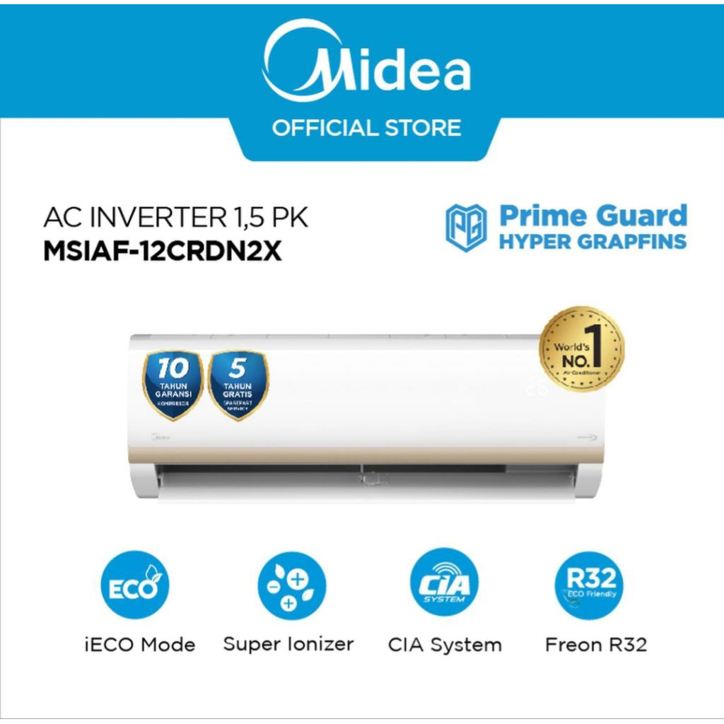 AC MIDEA 1,5 PK STANDARD MSAF12CRN AC MIDEA 1.5PK 12CRN AC MIDEA 1 1/2PK AC MIDEA 1/5PK AC MIDEA 1.5