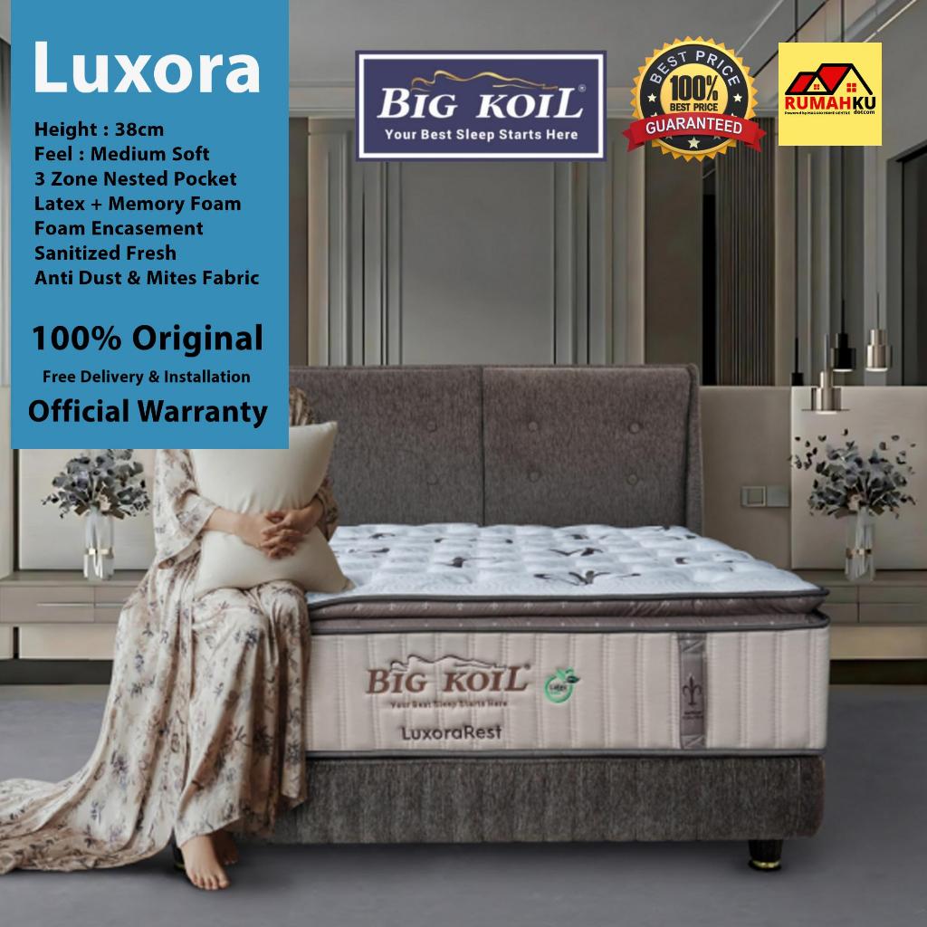 KASUR SPRINGBED BIGKOIL - KASUR PREMIUM - KASUR LATEX - LUXORA - BIG KOIL