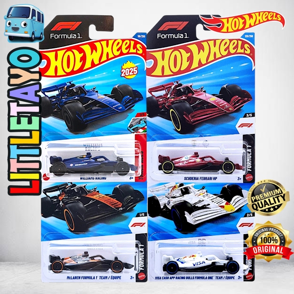 Hot Wheels Williams Racing Formula 1 Visa Cash APP Mclaren F1 Ferrari Hp Diecast Mobil Formula F1