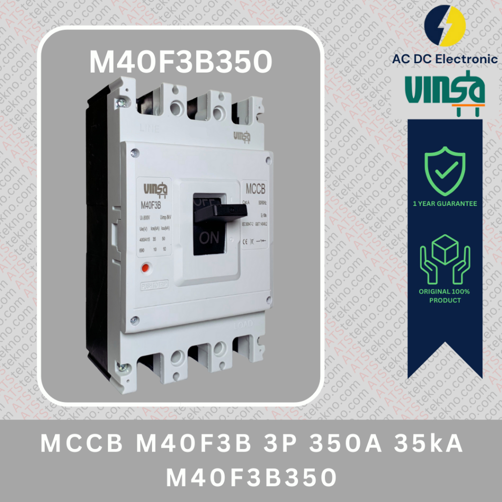 VINSA M40F3B350, MCCB B Series 3P 350 A 35 KA
