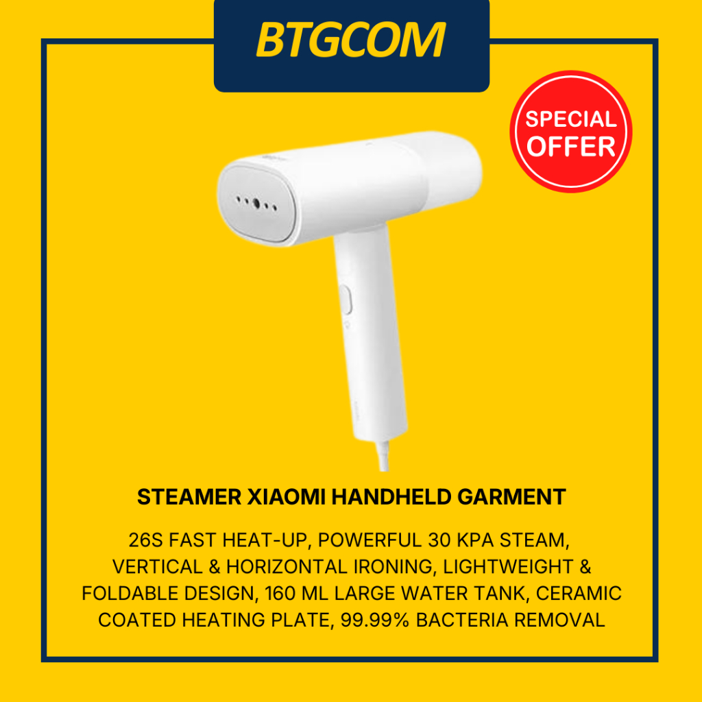 XIAOMI HANDHELD GARMENT STEAMER SETRIKA UAP PORTABLE