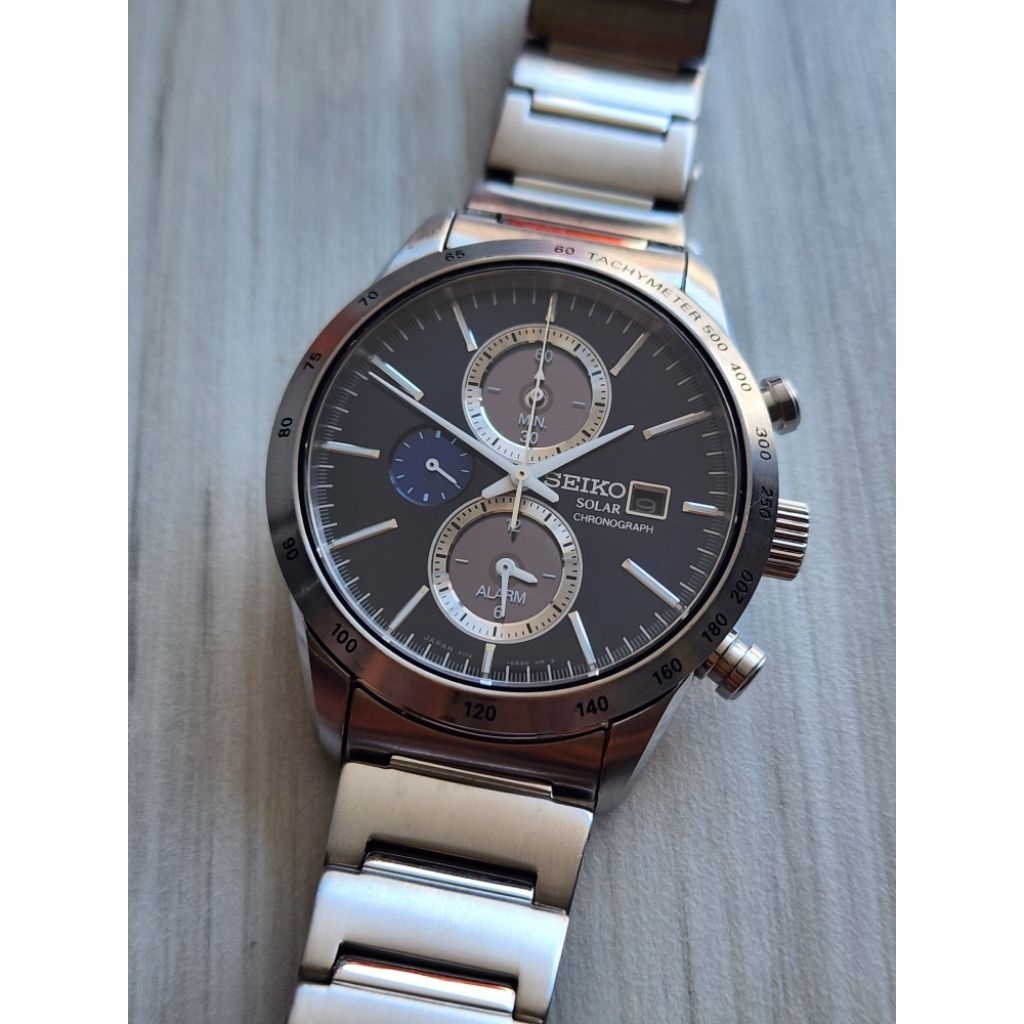 Seiko Spirit Solar Chronograph SBPY115 Blue Dial JDM Made In Japan
