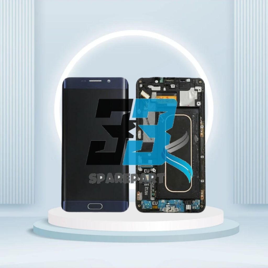 LCD FULLSET + FRAME SAMSUNG GALAXY S6 EDGE / G925f ORIGINAL