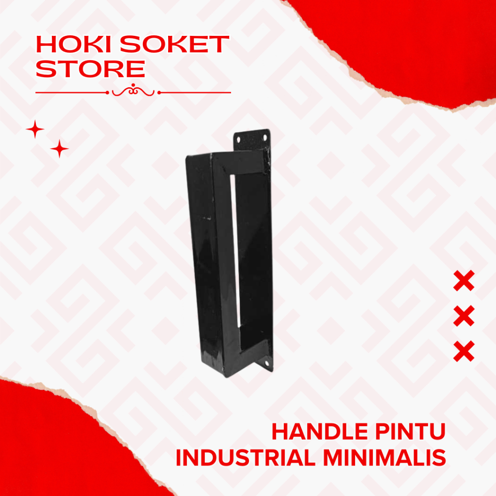 Handle Pintu Industrial Minimalis Besi Garasi Rumah