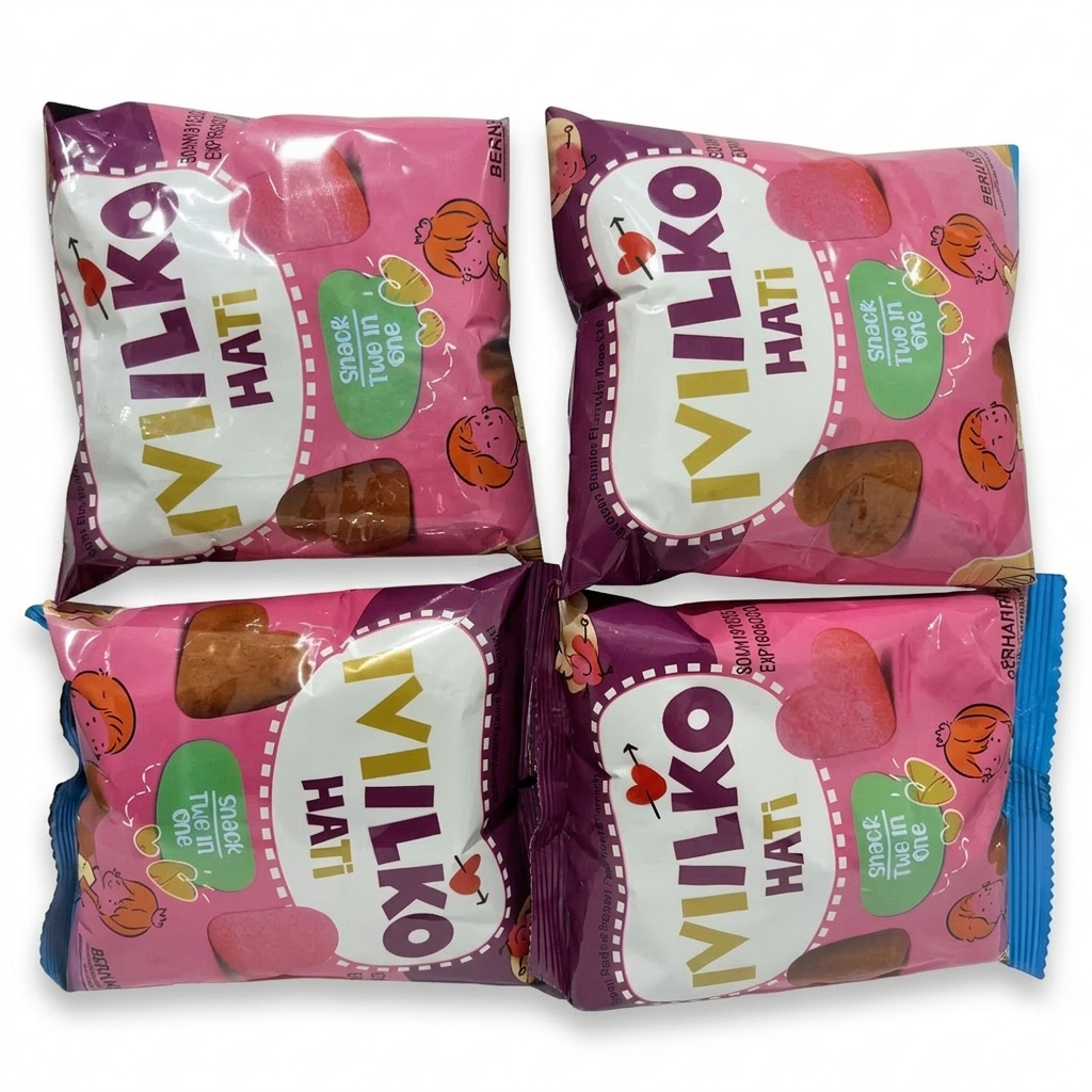MILKO HATI SNACK BERHADIAH | 1 BAL ISI 10PCS