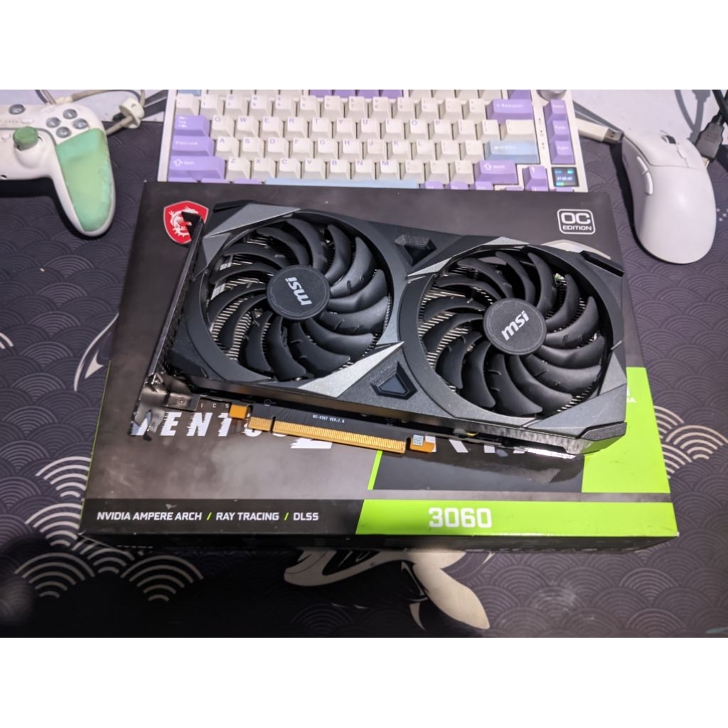 vga msi rtx 3060 12gb gddr6 second fullset