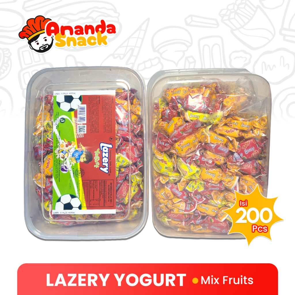 (Lazery Box) Permen Lazery 1 Box isi 200 Pcs / Lazery Permen Sugus