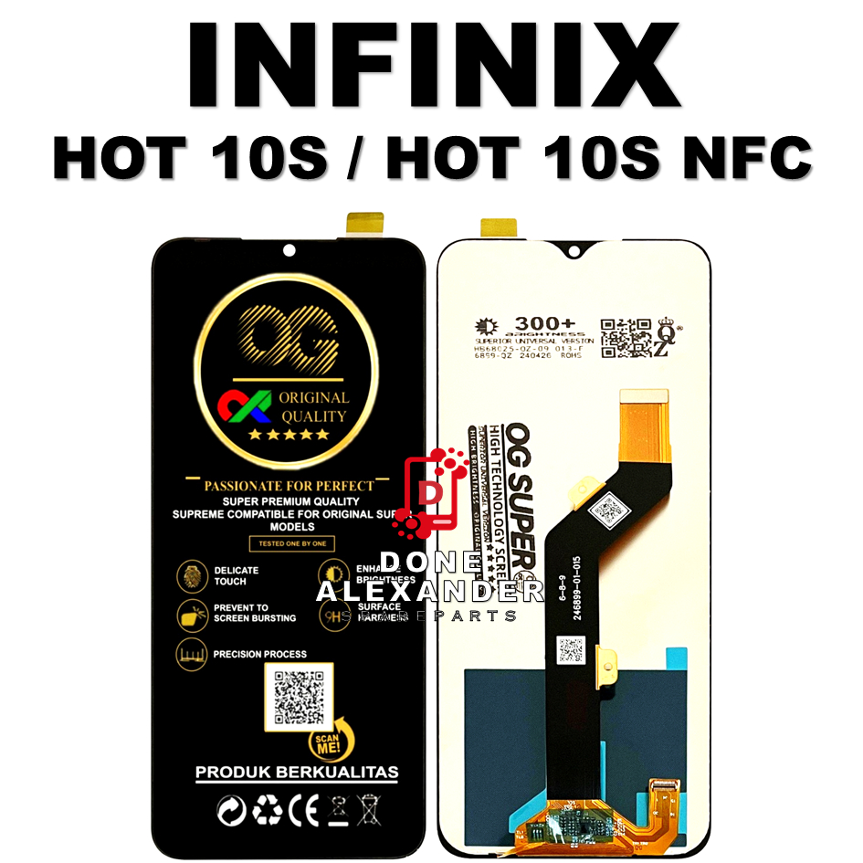 LCD TOUCHSCREEN INFINIX HOT 10S / HOT 10S NFC ORIGINAL 100% FULLSET