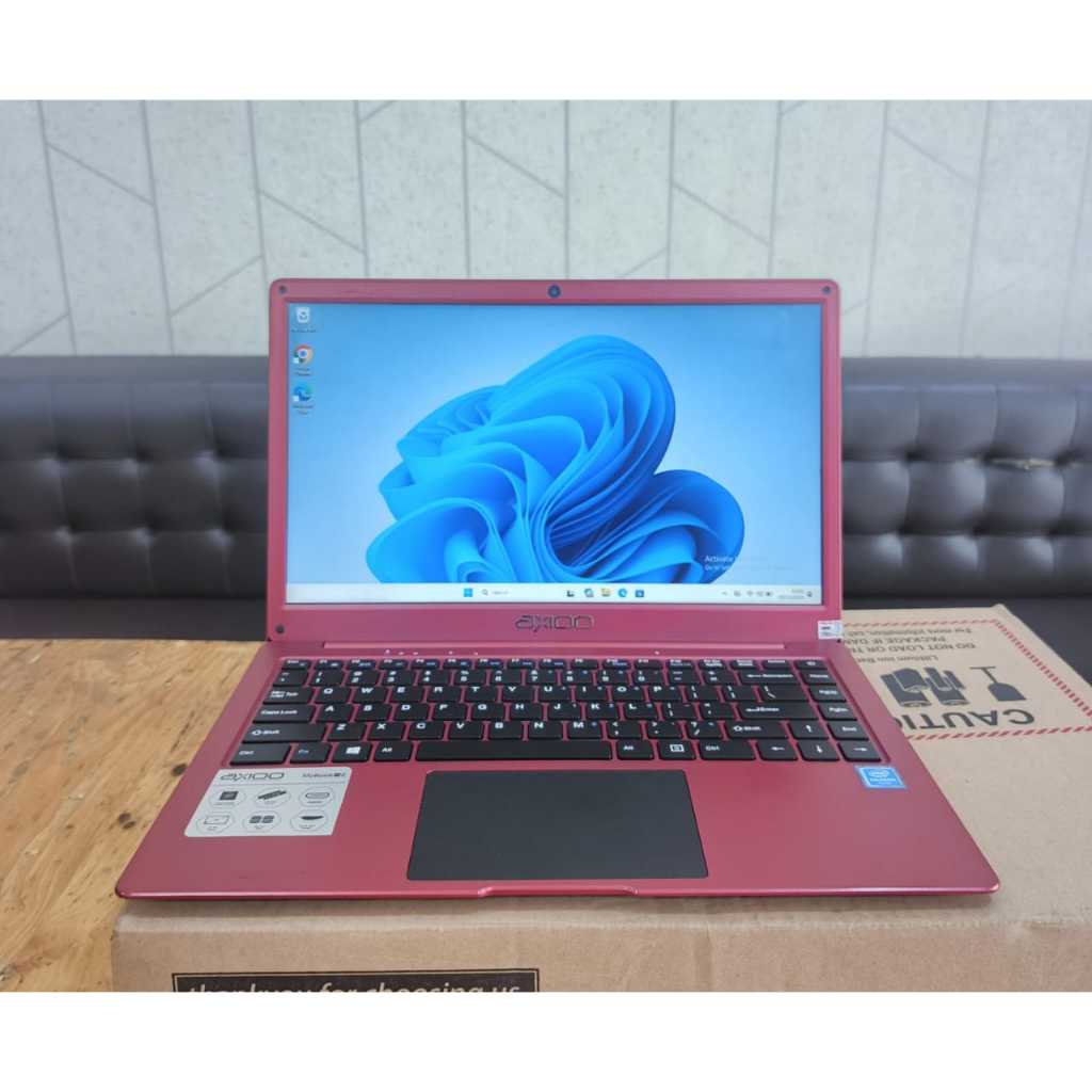 Laptop Axioo Mybook 14E, Seri Baru, Super Slim, Lengkap, Red