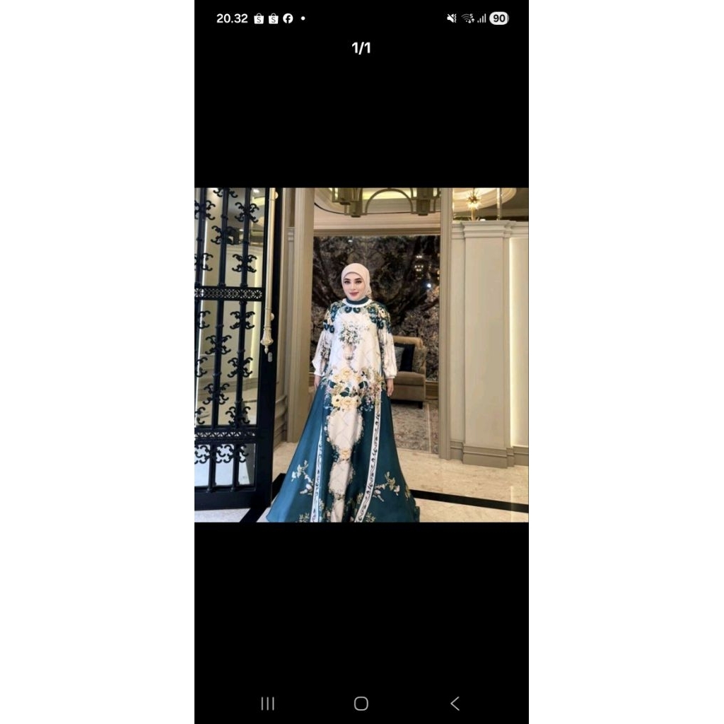 gamis NU (ready)set hijab shella saukia