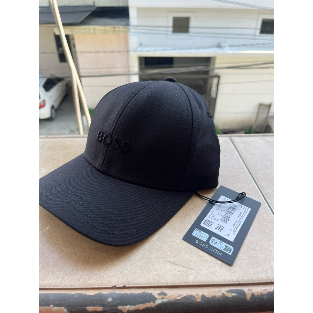 Topi Boss with mid logo original resmi by lnstagram Lqtokk