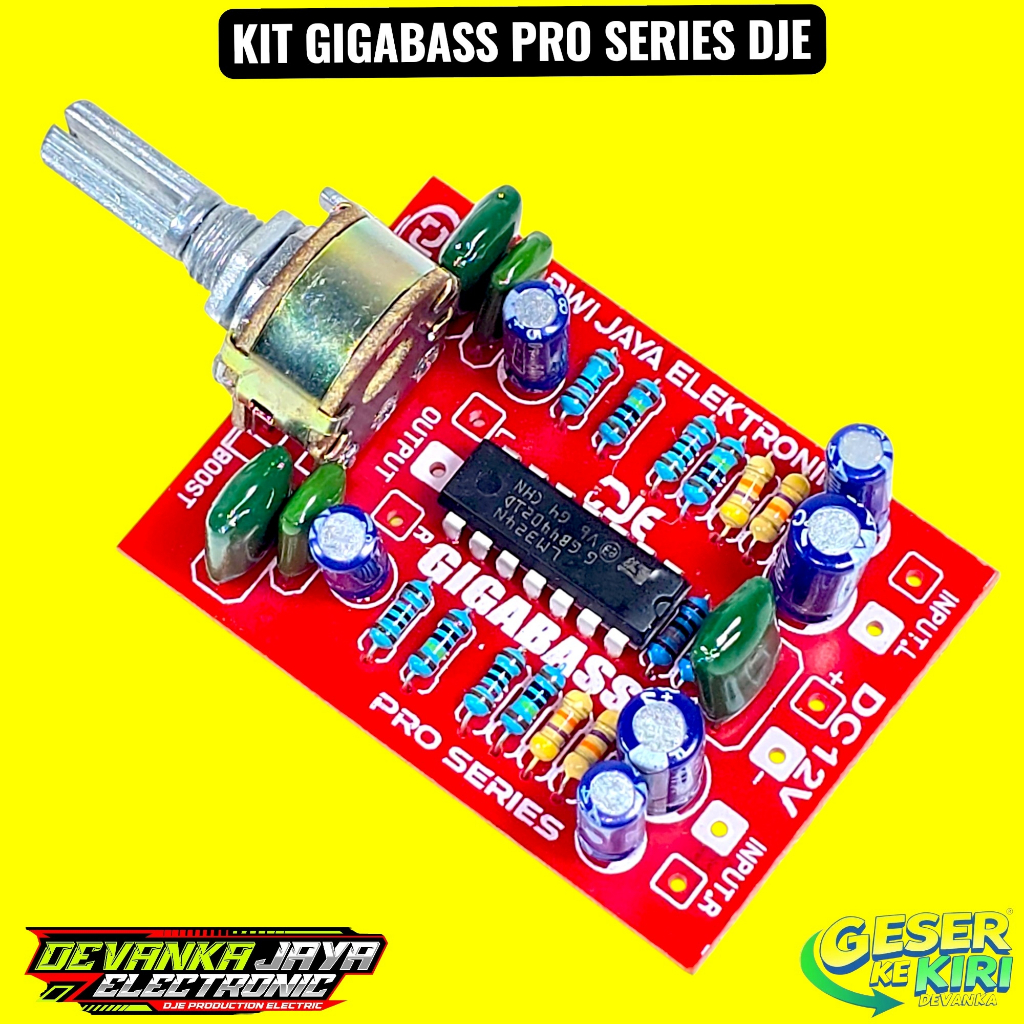 KIT GIGA BASS PRO 12V PENAMBAH BASS BOSSTER