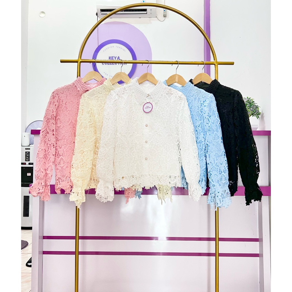 BLOUSE BROKAT IMPORT/BLOUSE BORDIR IMPORT