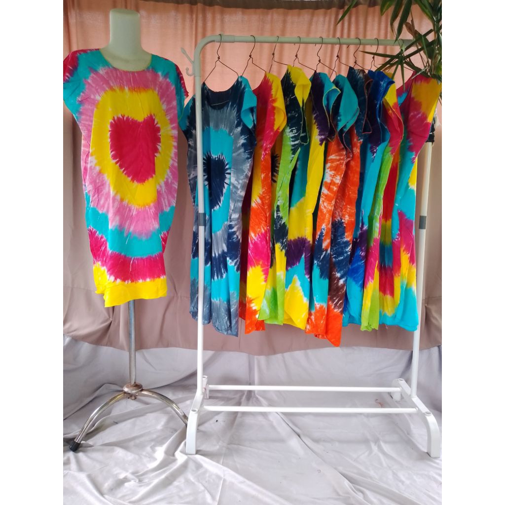 Daster midi pelangi Bali/Daster Bali/Oleh-oleh khas Bali