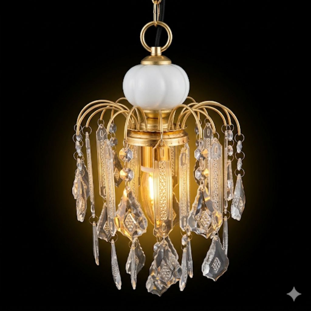 Lampu hias gantung klasik / Kap Lampu Kristal / Cup Lampu hias plafon / hiasan lampu akrilik / Lampu