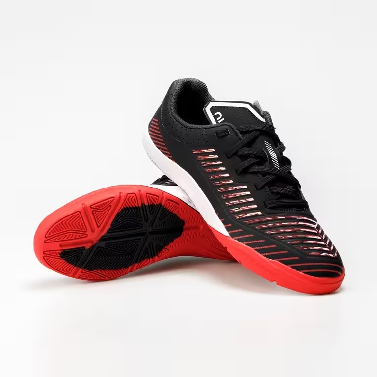 Decathlon Kipsta Sepatu Futsal Anak Ginka 500 - Hitam No 37